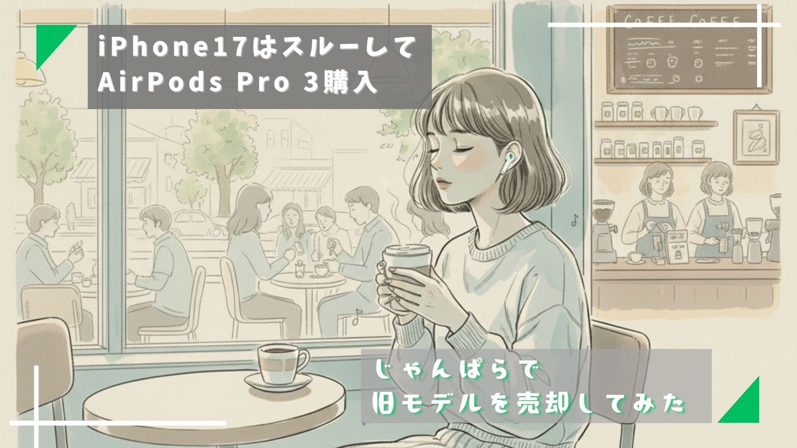 iPhone17はスルーしてAirPods Pro 3購入✨じゃんぱらで旧モデルを売却してみた