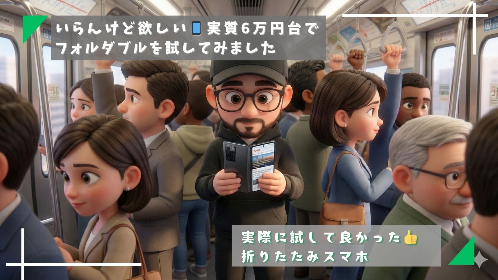 いらんけど欲しい📱実質6万円台でフォルダブルを試してみました